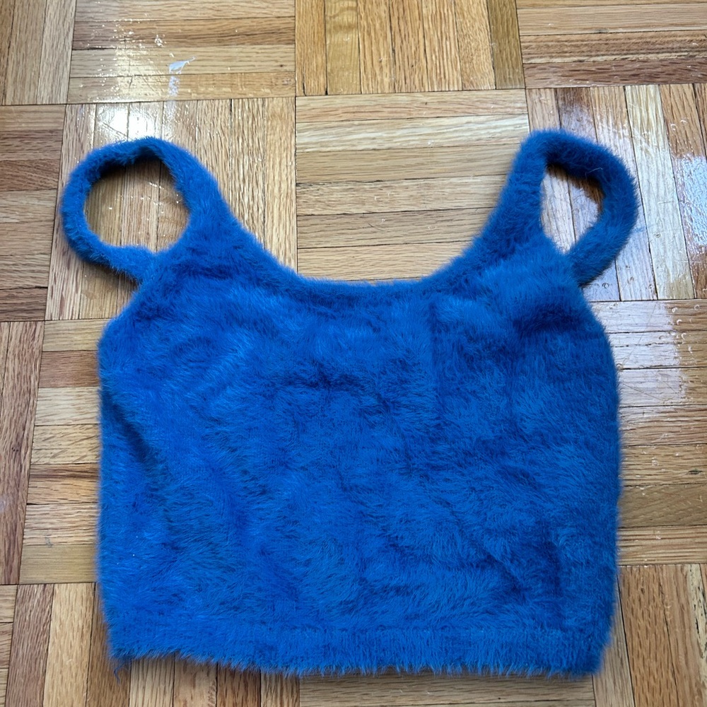 Adika Fuzzy Blue Tank Top
